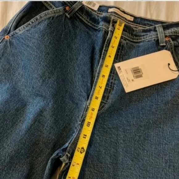 Levi's Ribcage Ankle Utility Straight Leg Jeans Nine Five Carpenter Pants - Picture 4 of 14